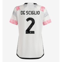 Camiseta Juventus Mattia De Sciglio #2 Segunda Equipación Replica 2023-24 para mujer mangas cortas